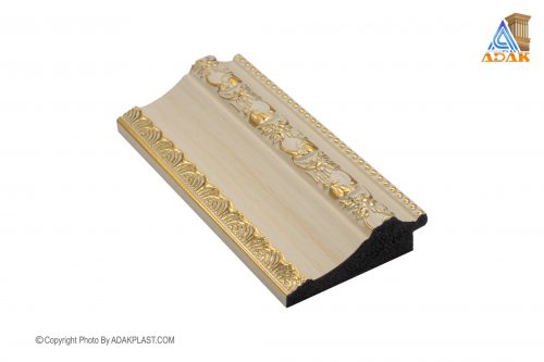 AP762-W409T - قاب عکس ۷ سانت - ۷ سانت ۳ گل -قاب عکس توگرد - قاب عکس کرم رنگ - قاب عکس ۳ گل - قاب عکس ۳ گل کرم طلایی - قاب عکس سبک مدرن -