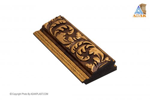 AP701-182 - قاب عکس ۷ سانت سلطنتی - ۷ سانت سلطنتی - قاب عکس ۷ سانت سلطنتی قهوه ای - دو گل ۷ سانت - دو گل ۷ سانت قهوه ای طلایی