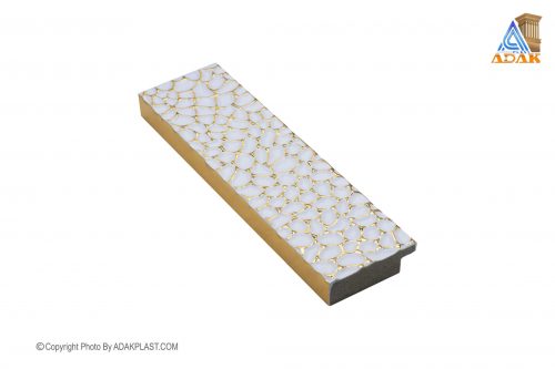 AP440-22-0T - قاب عکس ۴ سانت - قاب عکس ۴ سانت تخت - قاب عکس رنگ سفید طلایی - قاب عکس تخت رنگ سفید طلایی - قاب عکس پی وی سی - قاب عکس مدرن - قاب عکس تخت طرح لونه زنبوری -