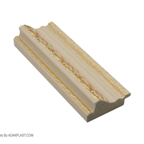 AP565-W409T - قاب عکس5 سانت - قاب عکس 5 سانت طرح قوس دار - قاب عکس رنگ کرم طلایی - قاب عکس طرح قوس دار رنگ کرم طلایی - قاب عکس پی وی سی - قاب عکس مدرن -