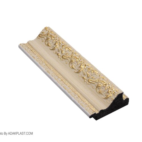 AP565-W409T - قاب عکس5 سانت - قاب عکس 5 سانت طرح قوس دار - قاب عکس رنگ کرم طلایی - قاب عکس طرح قوس دار رنگ کرم طلایی - قاب عکس پی وی سی - قاب عکس مدرن -