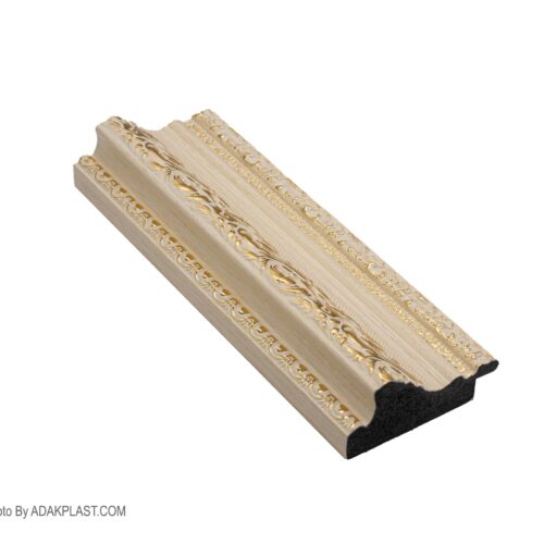 AP565-W409T - قاب عکس5 سانت - قاب عکس 5 سانت طرح قوس دار - قاب عکس رنگ کرم طلایی - قاب عکس طرح قوس دار رنگ کرم طلایی - قاب عکس پی وی سی - قاب عکس مدرن -