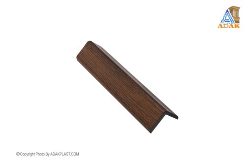 AD320-9073 - نبشی 3 سانت - نبشی 3 سانت طرح ساده - نبشی رنگ قهوه ای روشن خط دار -نبشی پی وی سی - نبشی مدرن -