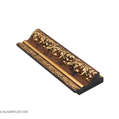 AP565-18-206T - قاب عکس5 سانت - قاب عکس 5 سانت طرح سلطنتی - قاب عکس رنگ شکلاتی طلایی - قاب عکس طرح سلطنتی رنگ شکلاتی طلایی - قاب عکس پی وی سی - قاب عکس مدرن -