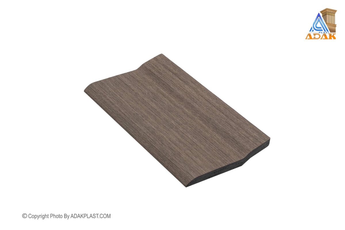 AD861-5075 - 8 cm skirting board - 8 cm edged skirting board - light brown skirting board - light brown skirting board - PVC skirting board - modern skirting board - edged skirting board -