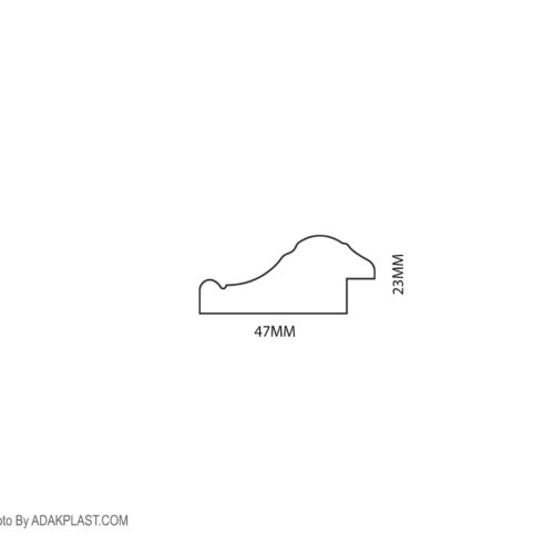 AP447-W409T- قاب عکس4 سانت - قاب عکس 4 سانت قوس دار - قاب عکس رنگ کرم طلایی - قاب عکس تقوس دار رنگ کرم طلایی - قاب عکس پی وی سی - قاب عکس مدرن -