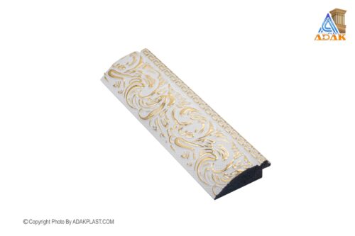 AP470-WGT - قاب عکس ۴ سانت - قاب عکس ۴ سانت روگرد طرح گل - قاب عکس رنگ سفید طلایی - قاب عکس روگرد طرح گل رنگ سفید طلایی - قاب عکس پی وی سی - قاب عکس مدرن - قاب عکس روگرد طرح گل -