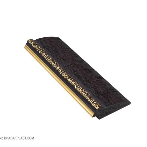 AP555-23H - قاب عکس ۵ سانت - قاب عکس ۵ سانت روگرد - قاب عکس رنگ مشکی طلایی - قاب عکس روگرد رنگ مشکی طلایی - قاب عکس پی وی سی - قاب عکس نیومدرن - قاب عکس روگرد گلدار -