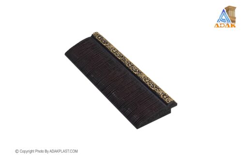 AP555-23H - قاب عکس ۵ سانت - قاب عکس ۵ سانت روگرد - قاب عکس رنگ مشکی طلایی - قاب عکس روگرد رنگ مشکی طلایی - قاب عکس پی وی سی - قاب عکس نیومدرن - قاب عکس روگرد گلدار -