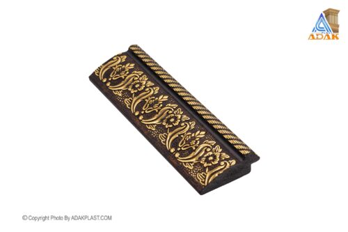 AP556-356G4 - قاب عکس ۵ سانت - قاب عکس ۵ سانت روگرد - قاب عکس رنگ قهوه ای طلایی - قاب عکس روگرد رنگ قهوه ای طلایی - قاب عکس پی وی سی - قاب عکس نیومدرن - قاب عکس روگرد گلدار -