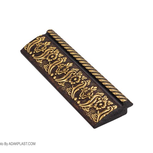 AP556-356G4 - قاب عکس ۵ سانت - قاب عکس ۵ سانت روگرد - قاب عکس رنگ قهوه ای طلایی - قاب عکس روگرد رنگ قهوه ای طلایی - قاب عکس پی وی سی - قاب عکس نیومدرن - قاب عکس روگرد گلدار -