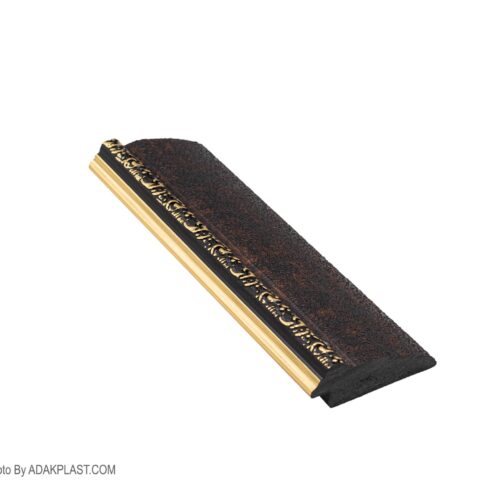 AP558-356E - قاب عکس ۵ سانت - قاب عکس ۵ سانت روگرد - قاب عکس رنگ قهوه ای طلایی - قاب عکس روگرد رنگ قهوه ای طلایی - قاب عکس پی وی سی - قاب عکس نیومدرن - قاب عکس روگرد گلدار -