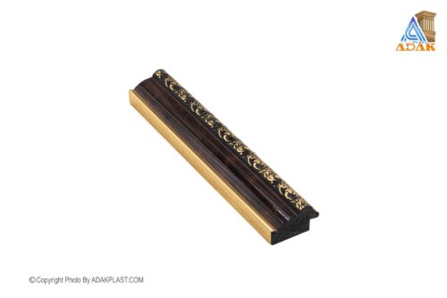 P310-R431 - قاب عکس3 سانت - قاب عکس 3 سانت روگرد گل دار - قاب عکس رنگ قهوه ای تیره طلایی- قاب عکس روگرد گل دار رنگ قهوه ای تیره طلایی - قاب عکس پی وی سی - قاب عکس مدرن -