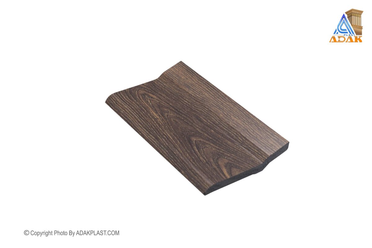 AD861-9473 - 8 cm skirting board - 8 cm edged skirting board - Burnt brown wood design skirting board - Burnt brown wood design skirting board - PVC skirting board - Modern skirting board - Edged skirting board -