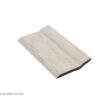 AD861-W108 - 8 cm skirting board - 8 cm edged skirting board - white wood design skirting board - white wood design skirting board - PVC skirting board - modern skirting board - edged skirting board -