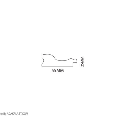 AP549-W640S - قاب عکس ۵ سانت - قاب عکس ۵ سانت روگرد - قاب عکس رنگ کرم خط دار- قاب عکس روگرد رنگ کرم خط دار - قاب عکس پی وی سی - قاب عکس نیومدرن - قاب عکس روگرد ساده -