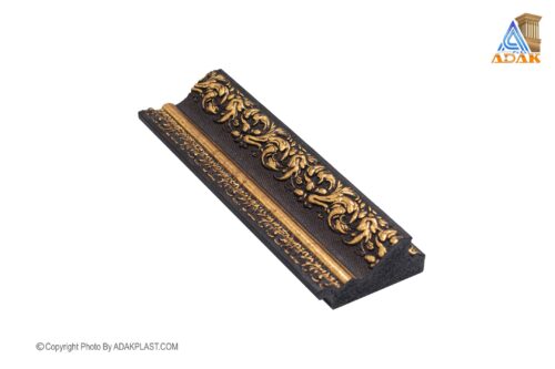 AP565-356-92 - قاب عکس5 سانت - قاب عکس 5 سانت طرح سلطنتی - قاب عکس رنگ قهوه ای تیره طلایی - قاب عکس طرح سلطنتی رنگ قهوه ای طلایی - قاب عکس پی وی سی - قاب عکس مدرن -